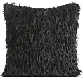Poszewka na poduszkę 45x45 cm czarna z miękkiego futerka ADORE - kolekcja VULCANO