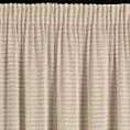 Zasłona beżowa zdobiona nicią szenilową z tkaniny szyfonowej 135x270 taśma - REINA - Eva Minge