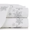 Ręcznik kąpielowy świąteczny 70x140 cm bawełniany kolor biały 450 g/m2 SANTA