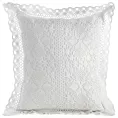Poszewka na poduszkę 40x40 cm ażurowa biała w stylu boho MEGAN