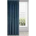Zasłona granatowa z ekskluzywnego aksamitnego welwetu 290 g/m2 140x270 cm taśma - RIA - Diva Line