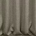 Zasłona szyta na taśmie 5 cm popielata z eleganckiej błyszczącej tkaniny