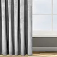 Zasłona welwetowa srebrna 140x270 cm taśma - ROSA - Design 91