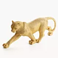 Figurka dekoracyjna gepard pokryty złotymi kuleczkami