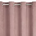 Zasłona pudrowo różowa z wytłaczanego welwetu 140x250 cm przelotka - ELIZA
