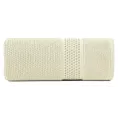 Ręcznik do rąk 30x50 cm bawełniany kolor kremowy z żakardową bordiurą 500 g/m2 DANNY