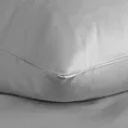 Pościel 160x200 cm gładka z satyny bawełnianej kolor jasnoszary DINA Diva Line
