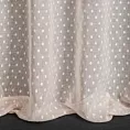 Zasłona różowa w groszki z etaminy 140x250 cm przelotka - HANIA
