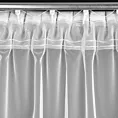 Firana biała z organtyny peru z jedną falbaną 140x300 cm taśma LENA 2