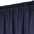 Zasłona granatowa z tkaniny welurowej 560x240 cm tunel Dora