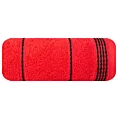 Ręcznik kąpielowy 70x140 cm bawełniany kolor czerwony ze stębnowaną bordiurą 500 g/m2 MIRA