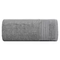 Ręcznik kąpielowy 50x90 cm bawełniany kolor stalowy zdobiony błyszczącą bordiurą 550 g/m2 LARIS