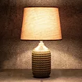 Lampka ceramiczna dekoracyjna TALI zdobiona wytłaczanym wzorem