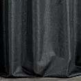 Zasłona szyta na taśmie 5 cm JULIETT czarna z eleganckiej połyskującej tkaniny przetykanej lureksową nicią