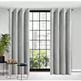Zasłona welwetowa srebrna 140x250 cm przelotka - ROSA - Design 91
