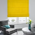 Roleta rzymska ENYA żółta z miękkiej półmatowej tkaniny welwetowej