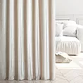 Tkanina zasłonowa, miękka, welwetowa z połyskiem, w poziome prążki z kolekcji Eva Minge