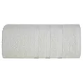 Ręcznik kąpielowy 50x90 cm bawełniany kolor kremowy z ozdobną bordiurą 500 g/m2 MILO