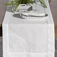 Bieżnik na stół 40x140 cm BRENDA zdobiony ozdobną kantą i haftowaną koronką DIVA LINE