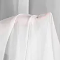 Firana szyta na taśmie 5 cm biała półprzezroczysta, z matowego woalu, o niestandardowej wysokości 370cm, wykończona obciążnikiem
