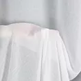 Firana szyta na taśmie 5 cm biała z lekkiej i delikatnej matowej kreszowanej krepy, wykończona obciążnikiem