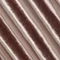 Tkanina zasłonowa miękka welwetowa z połyskiem i poziomym prążkiem