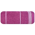 Ręcznik kąpielowy 50x90 cm bawełniany kolor fioletowy ze stębnowaną bordiurą 500 g/m2 MIRA