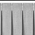 Zasłona srebrna o płóciennym splocie z efektem melanżu 80x270 cm (wymiar podany na gotowo) system flex - JULA