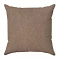 Poszewka szyta jasnobrązowa z tkaniny zaciemniającej typu dimout o naturalnym splocie, z efektem melanżu