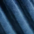 Zasłona granatowa z miękkiego welwetu 140x250 cm taśma - SUZANA