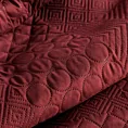Narzuta bordowa 220x240 cm z patchworkowym motywem wytłaczanym techniką hot press BONI 5 Design 91