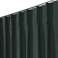 Zasłona ciemnozielona z tkaniny welurowej 180x240 cm szerokość po zmarszczeniu flex 1:1,5 Dora
