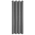 Zasłona grafitowa z tkaniny welurowej 260x260 cm przelotka - Dora