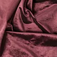 Obrus szyty SAFARI bordowy z miękkiej welwetowej tkaniny z połyskiem