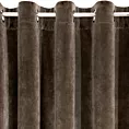 Zasłona brązowa z ekskluzywnego aksamitnego welwetu 290 g/m2 140x250 cm 10 szt. przelotek - RIA - Diva Line