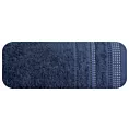 Ręcznik do rąk 30x50 cm bawełniany kolor granatowy z ozdobnym stebnowaniem 500 g/m2 POLA