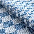 Komplet ściereczek kuchennych 2szt 50x70 cm bawełniany kolor niebieski zdobionych motywem szachownicy 200 g/m2 MAURO
