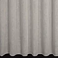 Firana szyta na przelotkach beżowa z miękkiej, matowej tkaniny nie wymagającej prasowania, z efektem kreszowania