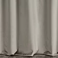 Zasłona szyta na taśmie 5 cm ENYA szarobeżowa z miękkiej półmatowej tkaniny welwetowej