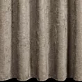 Zasłona beżowa z szenilowej tkaniny o strukturalnym splocie 140x270 cm taśma - VANI