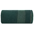Ręcznik do rąk 30x50 cm bawełniany kolor ciemnozielony z ozdobną bordiurą 500 g/m2 NESSY