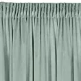 Zasłona jasnomiętowa z matowego welwetu 140x270 cm taśma - MELANIE