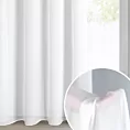 Firana biała matowa z tkaniny szyfonowej 140x250 cm przelotka DEBRA