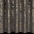 Zasłona welwetowa grafitowa zdobiona nadrukiem liści 140x270 cm taśma - FELIS