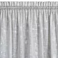 Zasłona naturalno, srebrzysta z dodatkiem lnu 140x270 cm taśma - INES