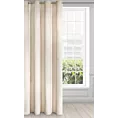 Zasłona jasnobeżowa z ekskluzywnego aksamitnego welwetu 290 g/m2 140x250 cm 10 szt. przelotek - VILLA
