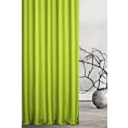 Zasłona szyta na taśmie 5 cm jasnozielona z tkaniny trudnopalnej, zaciemniającej, typu blackout