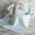 Ręcznik kąpielowy dziecięcy 50x90 cm bawełniany kolor niebieski z haftem misi 450 g/m2 BABY 51
