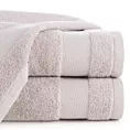 Ręcznik kąpielowy 50x90 cm bawełniany kolor pudrowy róż z ozdobną bordiurą 500 g/m2 NESSY