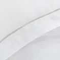 Pościel 160x200 cm bawełniana kolor biały z ozdobną lamówką DIVA 8 Diva Line